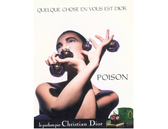 Visuel publicitaire pour le flacon Poison